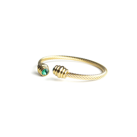 The Green Twisted bangle