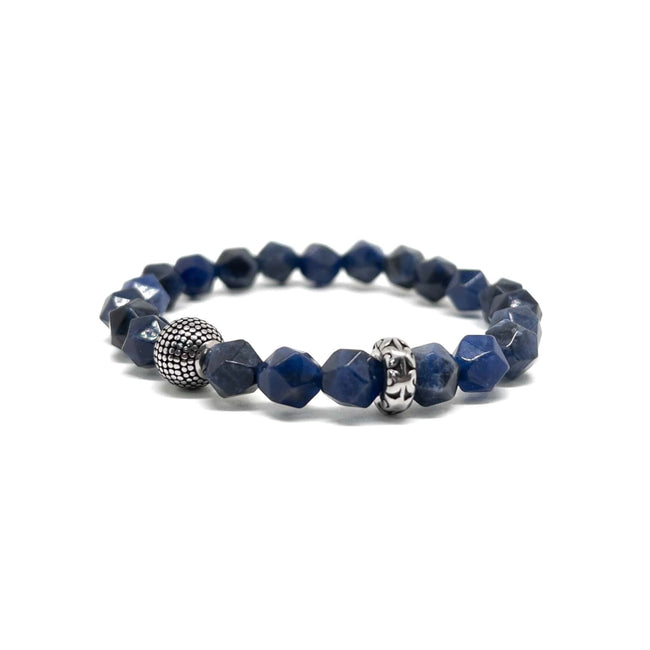 Faceted Sodalite Bracelet – Silver Main image