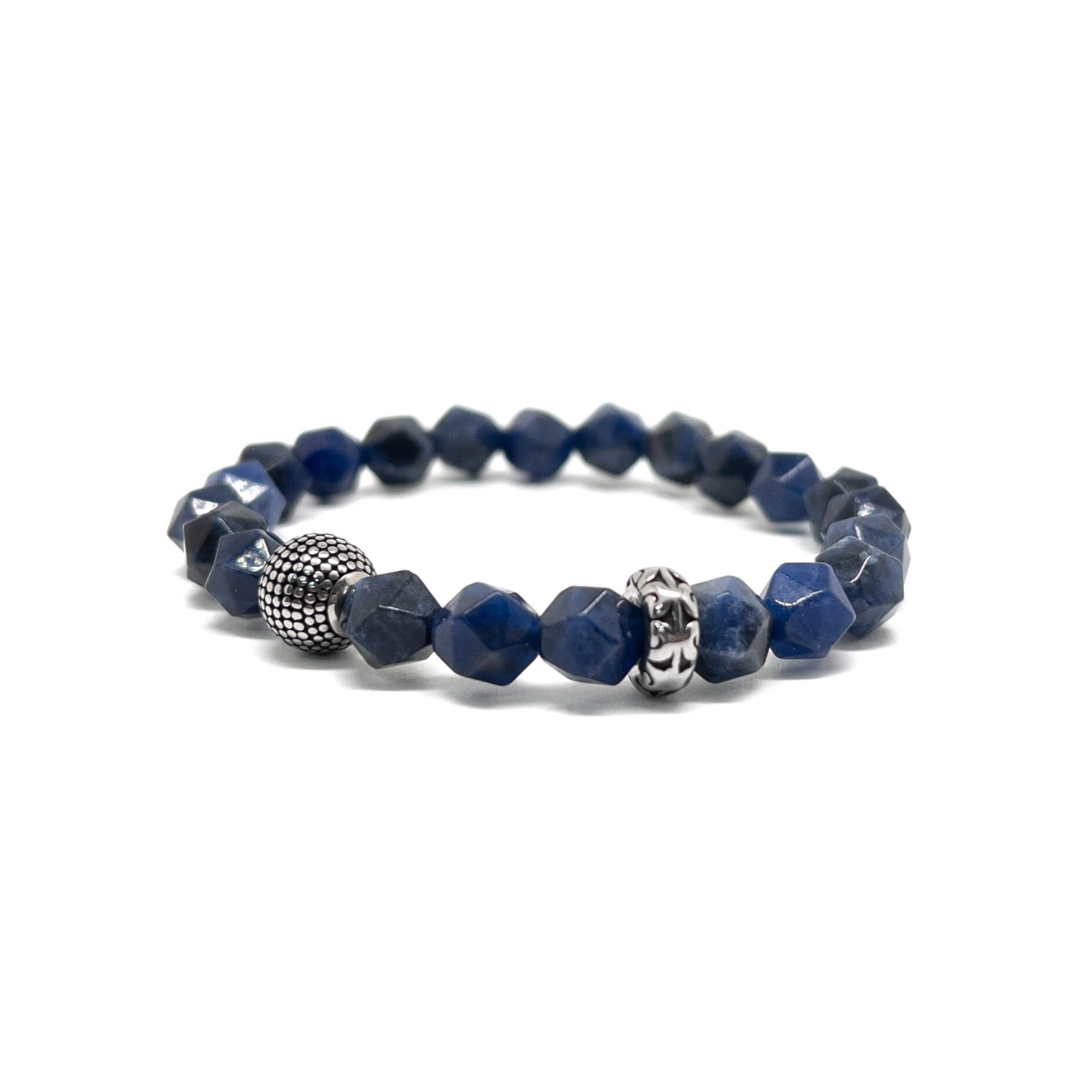 Faceted Sodalite Bracelet – Silver Main image