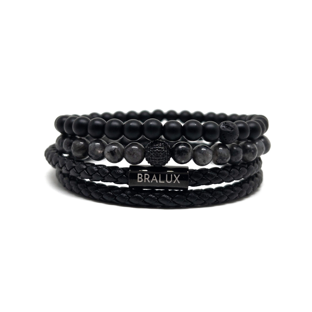 The Duo Black Leather Stack SS
