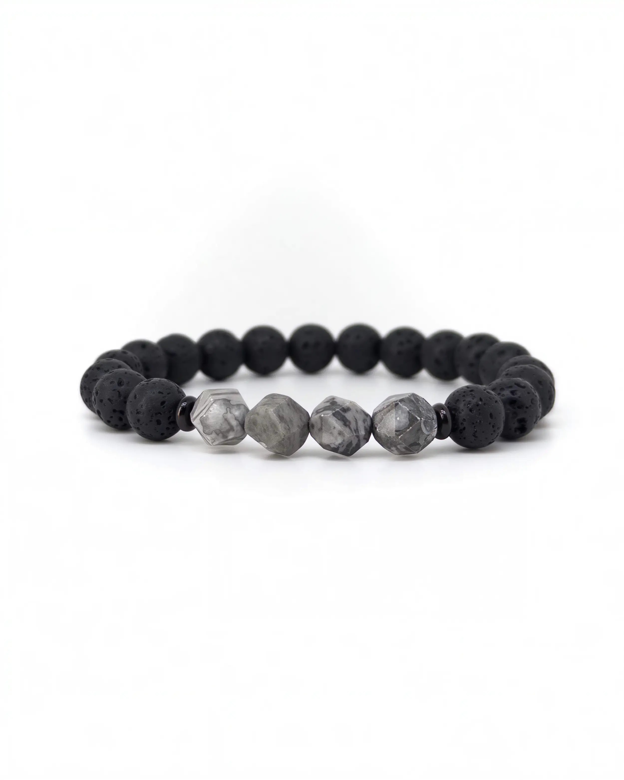 Volcanic Grey Jasper Bracelet