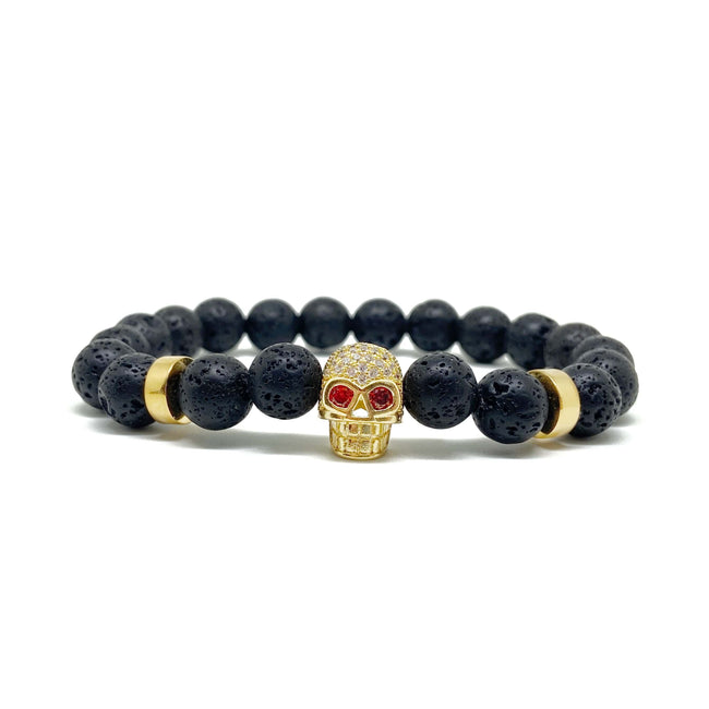 Skull Bracelet – Gold Main image