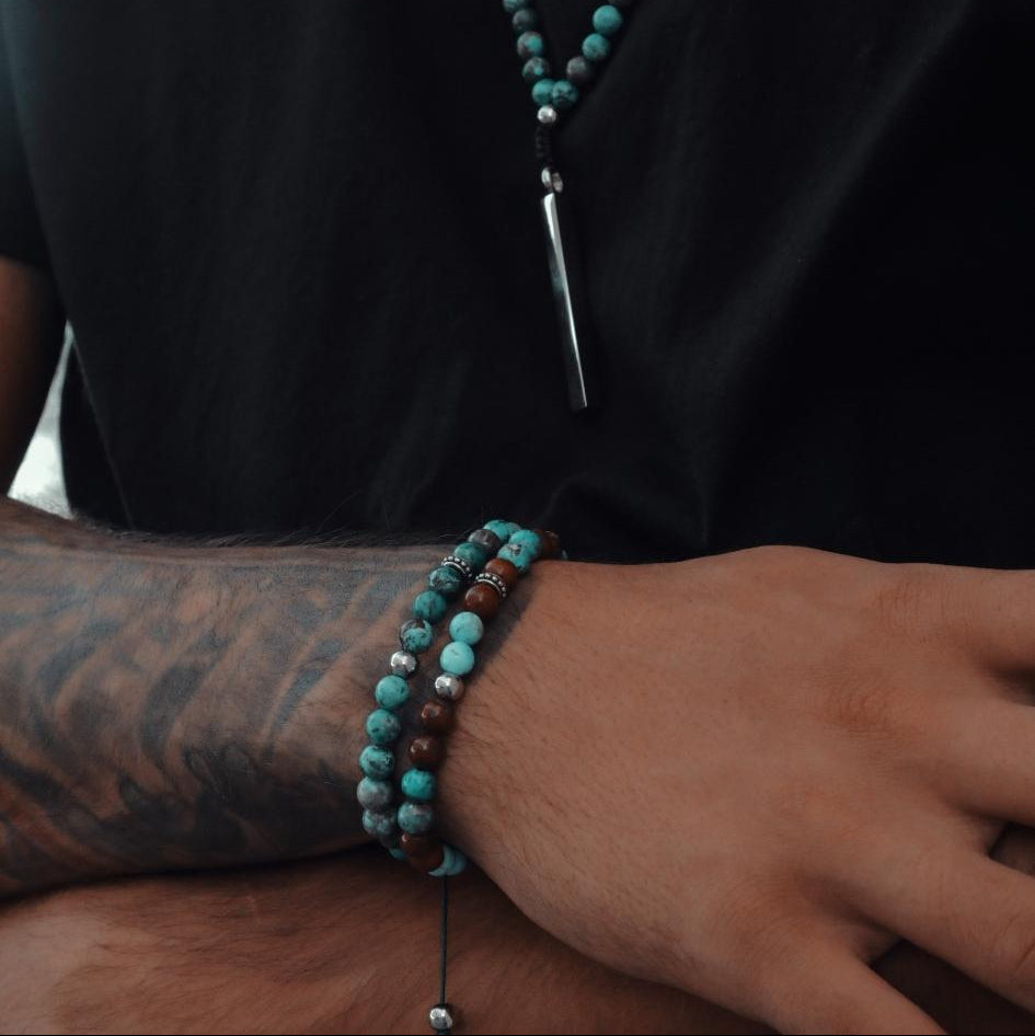 Jaspers Sediment Thread Bracelet – Silver