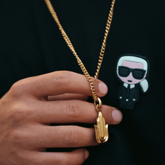 The Gold Plated Hamsa Hand Necklace