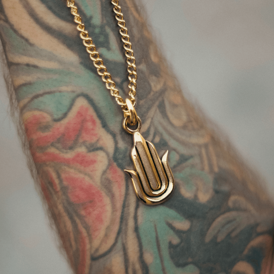 The Gold Plated Hamsa Hand Necklace