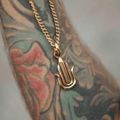 The Gold Plated Hamsa Hand Necklace