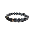 Snowflake Jasper Disco Ball Stack