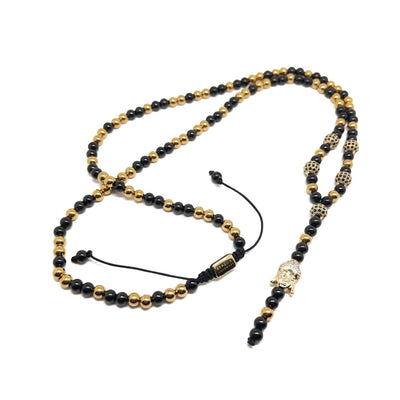 The Gold and Black Buddha Necklace