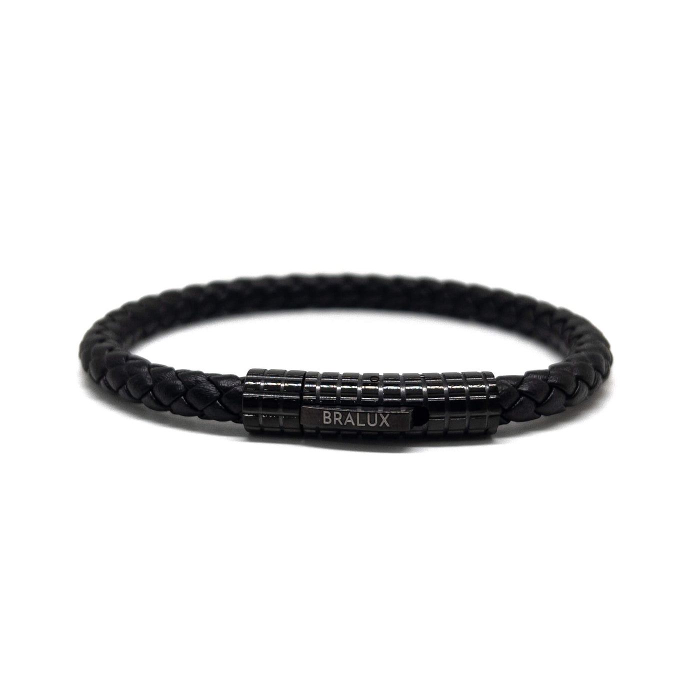 The Full Black Leather Bracelet