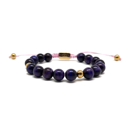 The Full Purple Tiger eye Thread Bracelet
