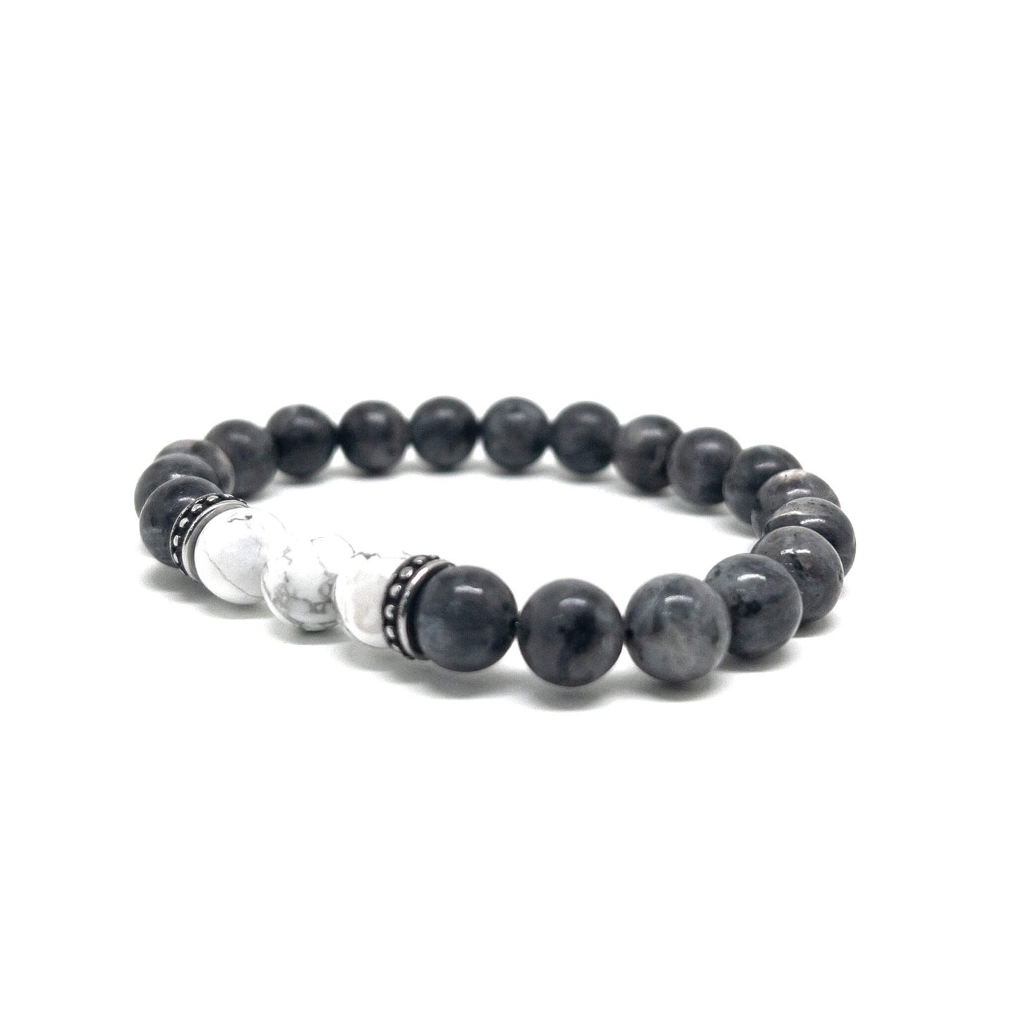 The Howlite and Larvikite Bracelet