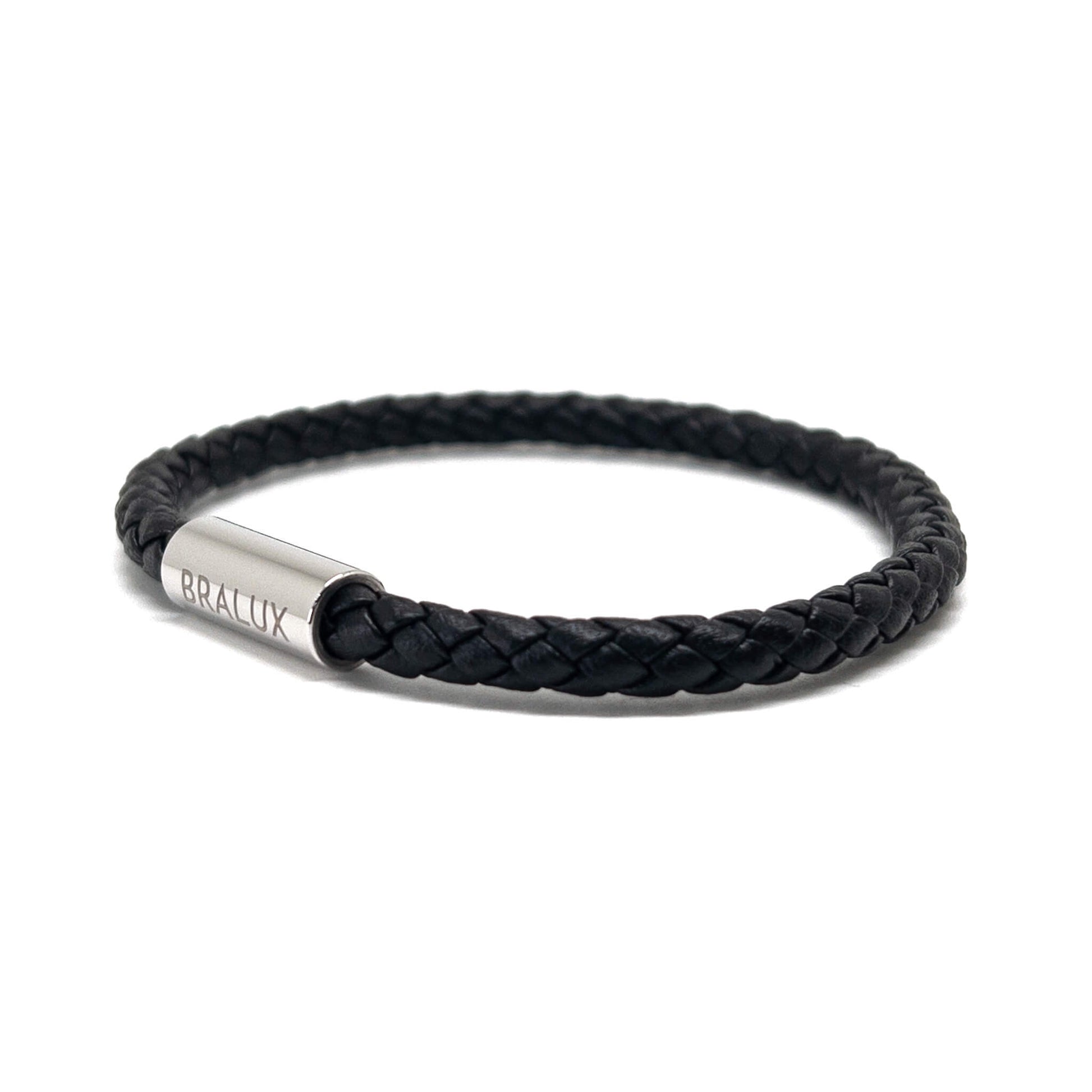 BRALUX - The Black Leather Bracelet – Bralux