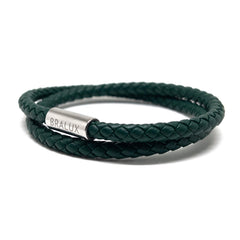 The Green Duo Leather Bracelet