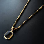Onyx Square Necklace