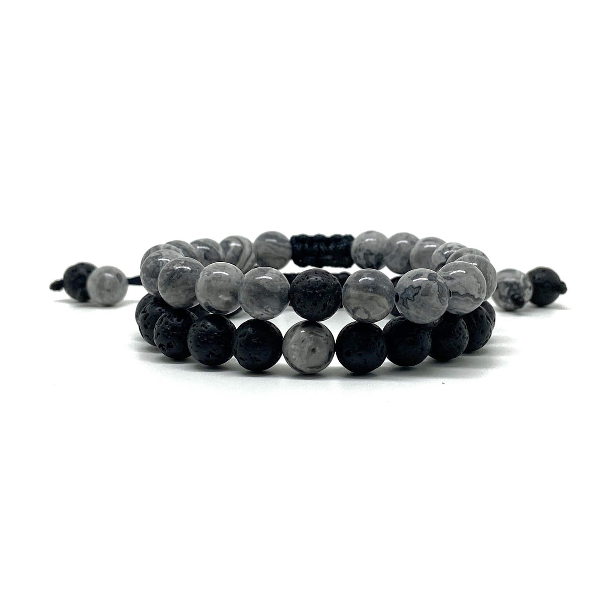 Black Grey Thread Bracelet