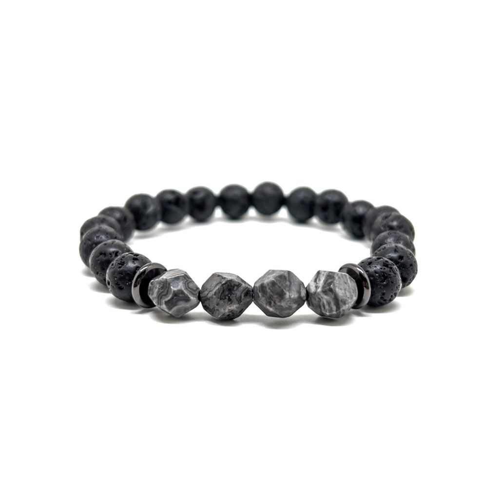 Volcanic Grey Jasper Bracelet