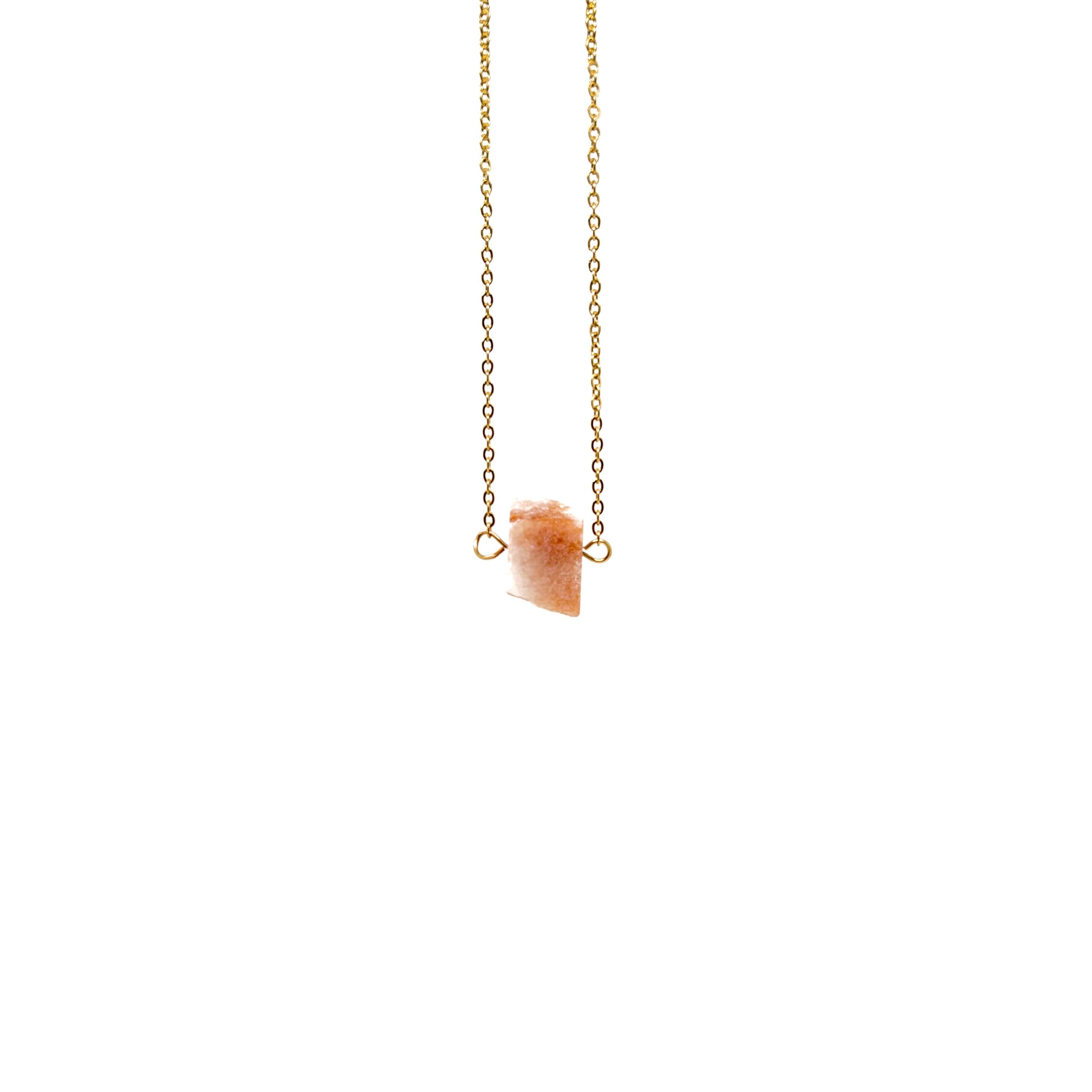 Sunstone Necklace – Gold