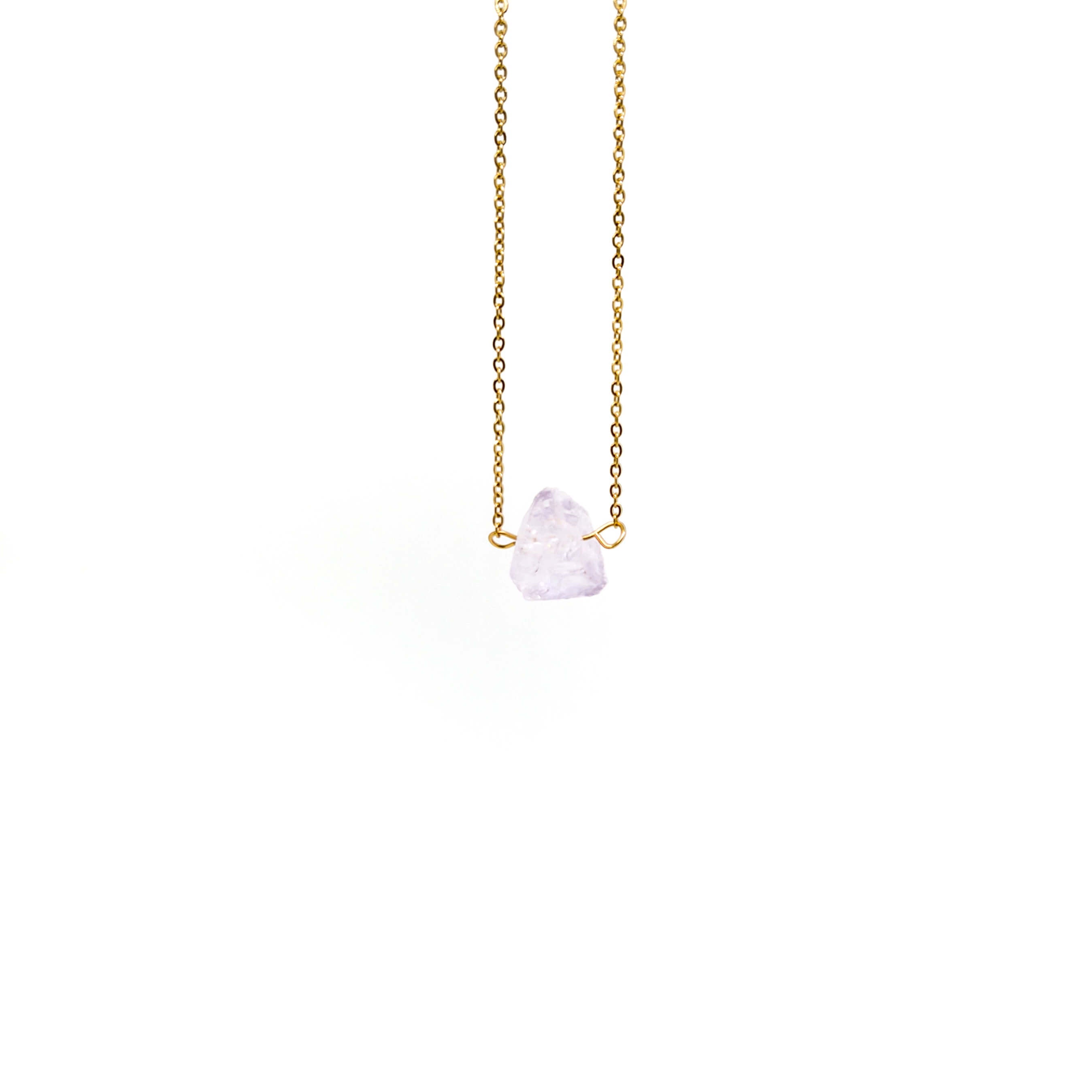 Light Amethyst Necklace – Silver