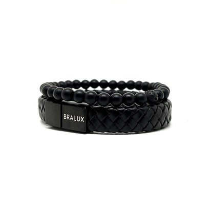 The Full Black Leather Stack